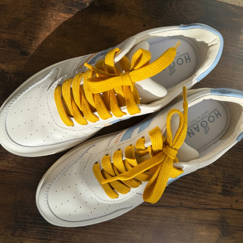 Hogan H630 Suede-Trimmed Leather Sneakers View 2